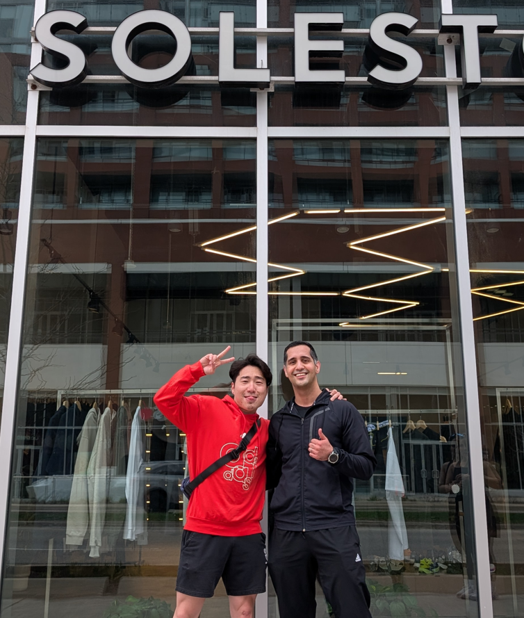 Run-club love outside SoleStop