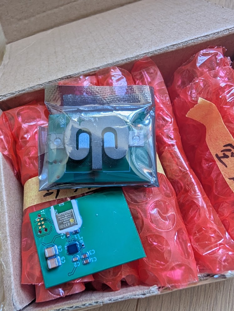 The new 32g accelerometer boards, fresh out of the shipping box